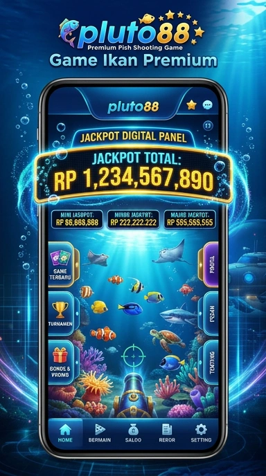 Layar utama pluto88 — antarmuka bersih setelah instalasi